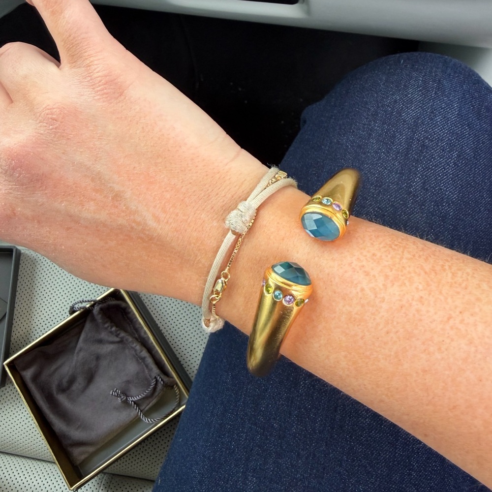 Julie Vos Gold and Blue Women's Bracelet BRAND NEW